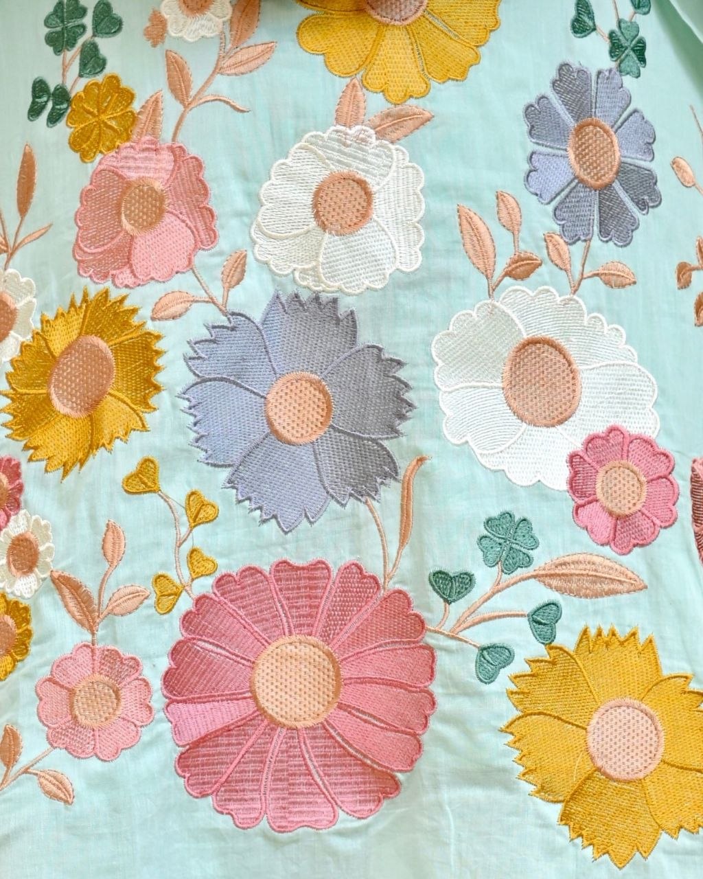 Charming Magic Mul Chanderi Floral Co-ord Set