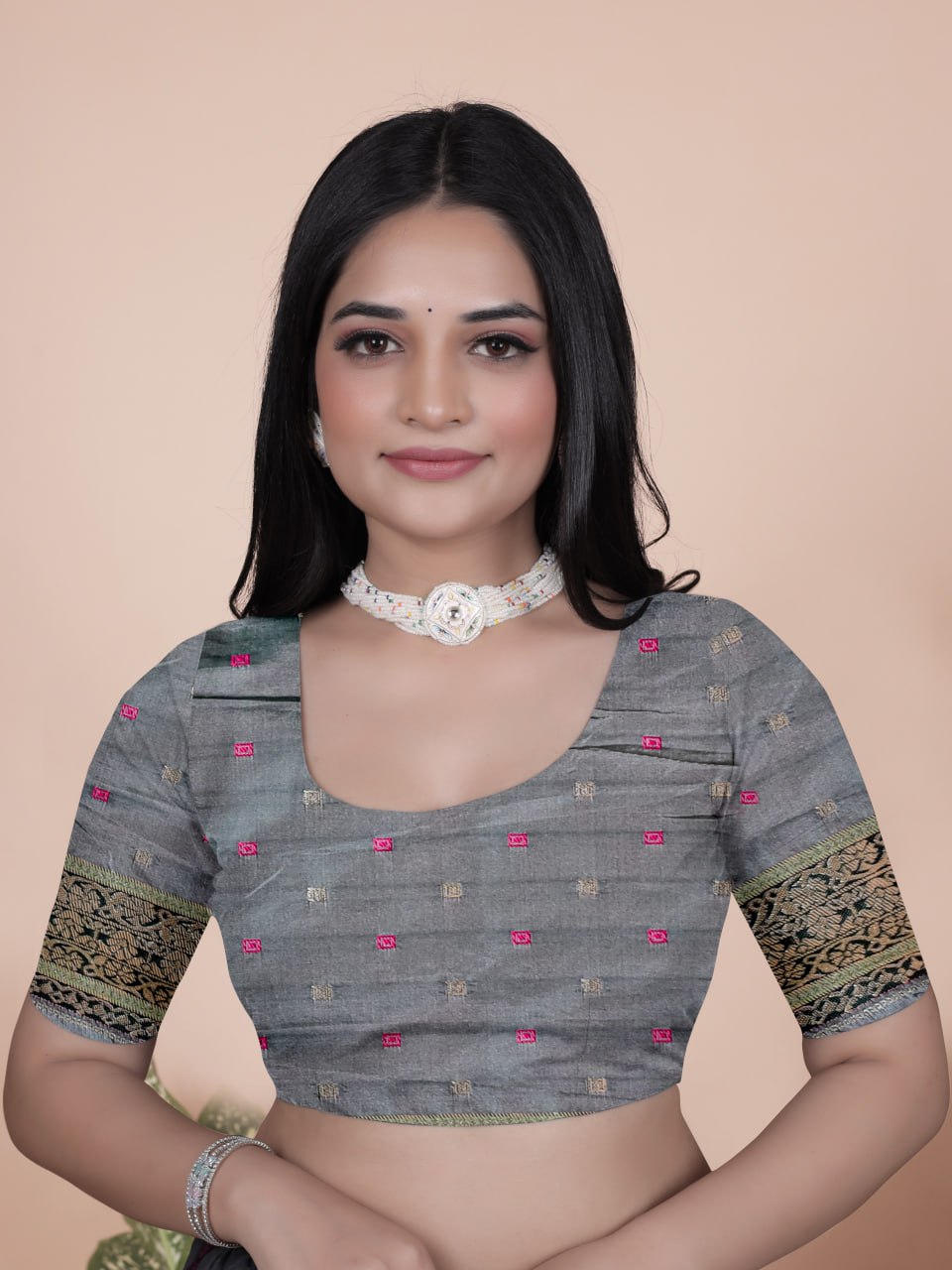 Softy Pastel Green Banarasi Silk Saree with Silver Zari Weaving