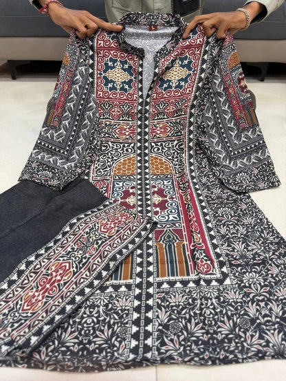 Chic Black Heritage Print Co-ord Set
