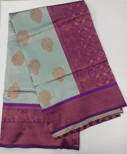 Beautiful Pastel Heritage Woven Soft Silk Saree