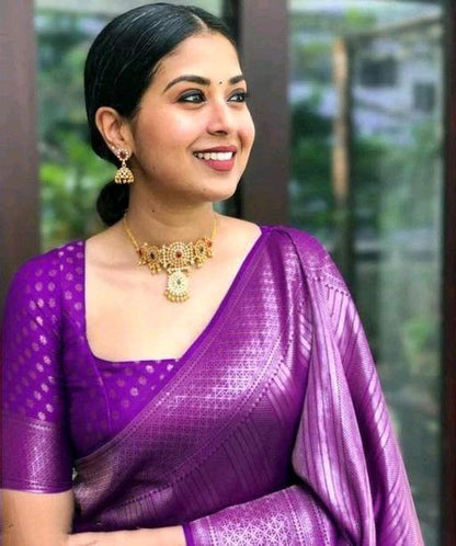 Designer Wine Purple Lichi Silk Shimmer Saree