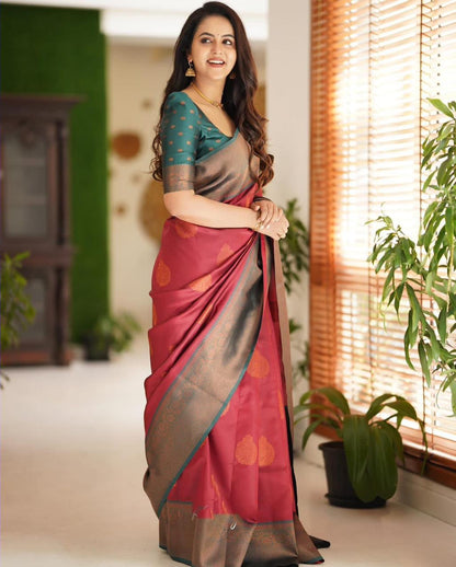 Attractive Women’s Elegant Rich Weaving Festive Wear Saree