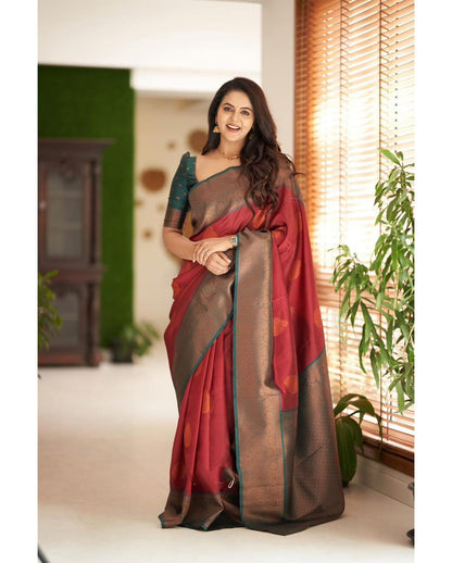 Attractive Women’s Elegant Rich Weaving Festive Wear Saree