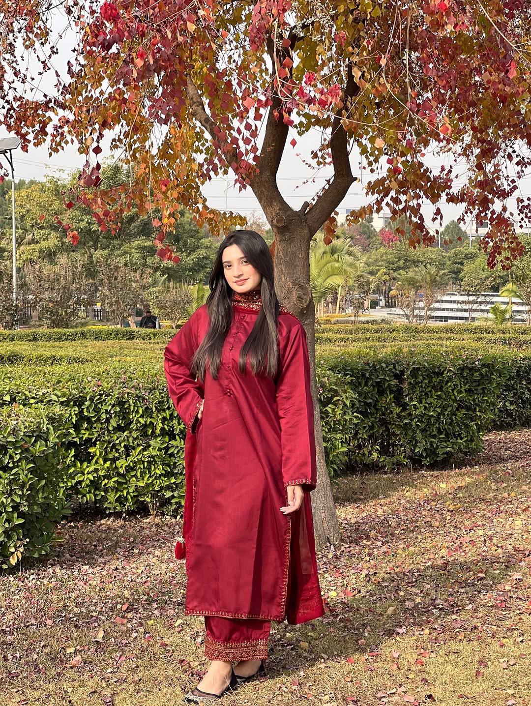 Majestic Maroon Premium Pure Cotton Embroidered Suit Set with Heavy Designer Dupatta
