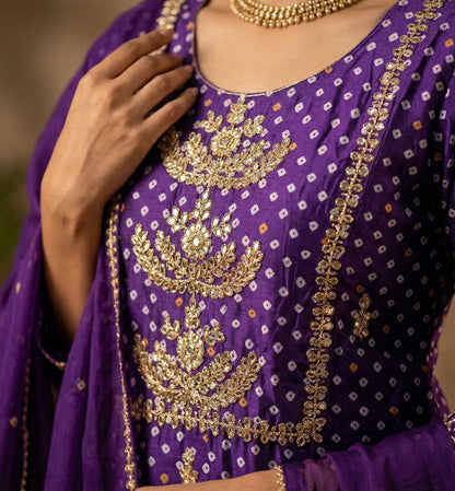 Elegant Royal Purple Ethnic Suit Set for Festive & Wedding Wear