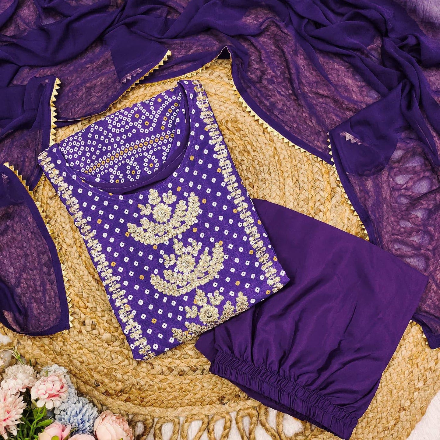 Elegant Royal Purple Ethnic Suit Set for Festive & Wedding Wear