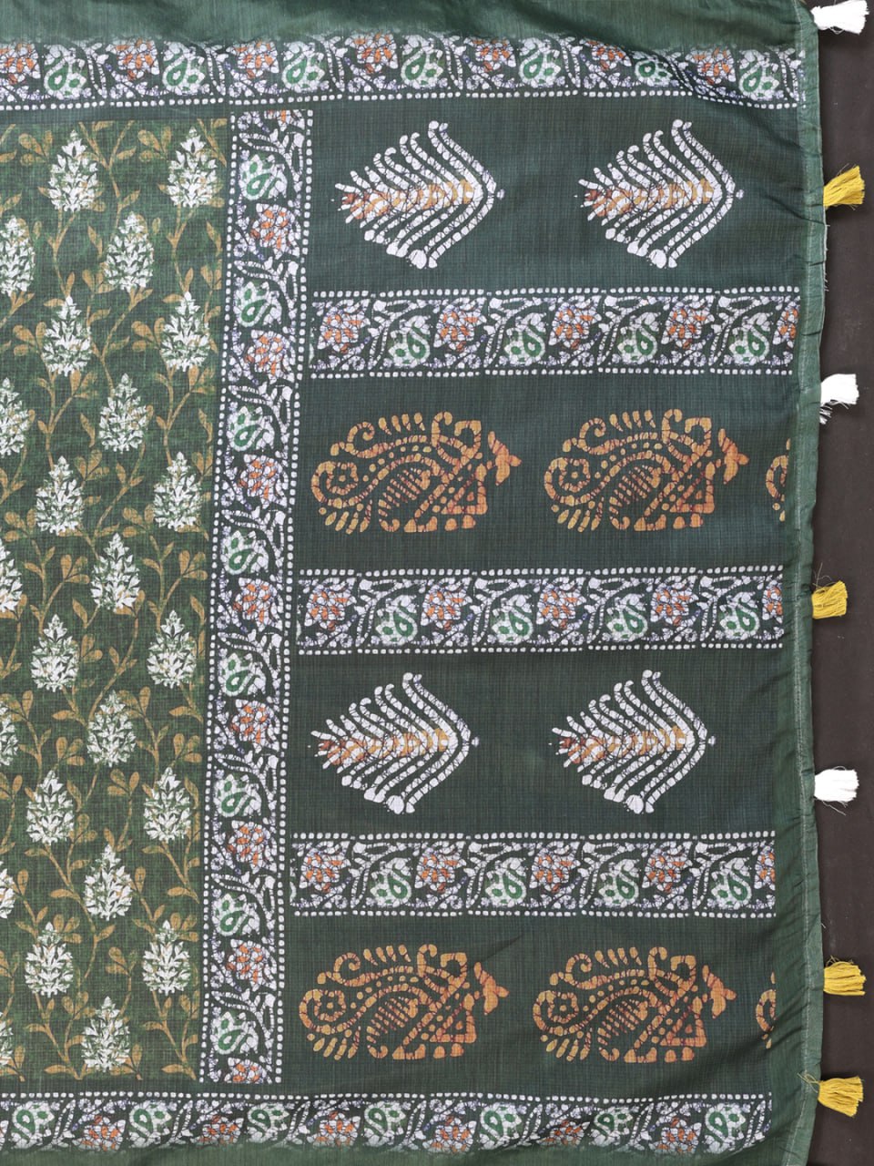 Elegant Chanderi Saree with Digital Floral Print
