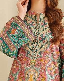 Magic Multicolor Printed Kurta with Off-White Palazzo Set for Women