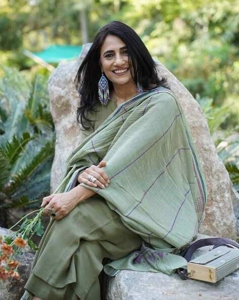 Olive Green Comfort Kurta Pant Dupatta Set