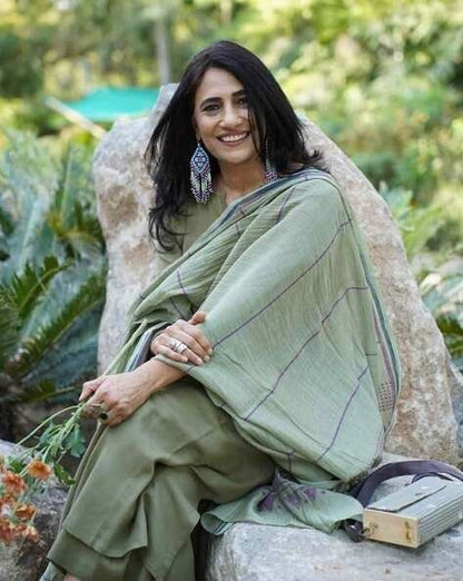 Olive Green Comfort Kurta Pant Dupatta Set