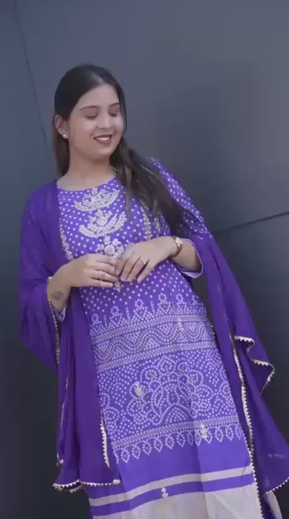 Elegant Royal Purple Ethnic Suit Set for Festive & Wedding Wear