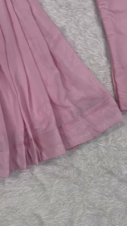 Magic Baby Pink Anarkali Suit Set with Designer Dupatta